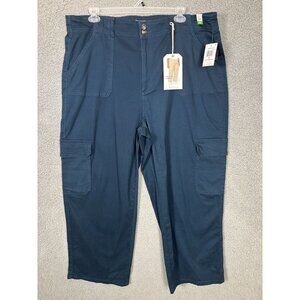Celebrity Pink Trendy Juniors' Plus 24 Relaxed-Fit Straight-Leg Cargo Blue NWT's